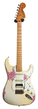 Fender Custom Shop 1969 Stratocaster HSS Heavy Relic Aged Olympic White Over Paisley Masterbuilt by Levi Perry