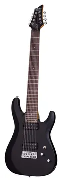 Schecter C-8 Deluxe Satijnzwart