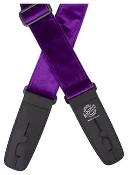 D'Andrea Lock-It Strap 2" Crushed Velvet (LIS 021 CV2-PUR), Purple