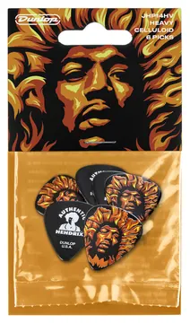 Dunlop Jimmy Hendrix " Vodoo FIre "Picks , Players Pack