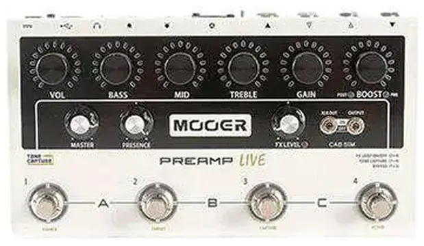 Mooer Preamp Live Digital Preamp Modeller Pedal
