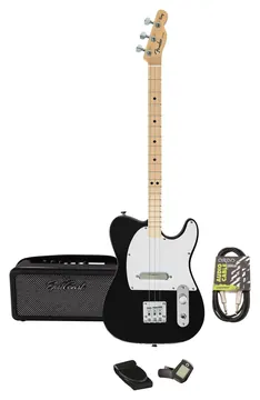 Loog X Fender Telecaster Electric Guitar in Black Starter Pack