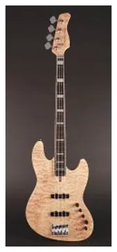 Sire Marcus Miller V9 2nd Gen Series Swamp Ash with Maple Top + Quilted Veneer 4-String Bass Guitar Natural V9+ S4/NT