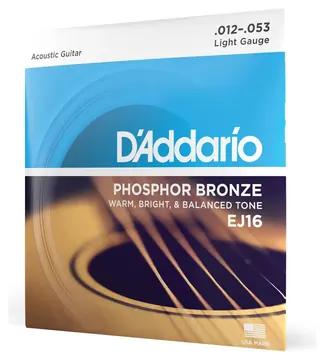 D'Addario Encordoamento D'addario Violao Aco EJ16 012 (t)