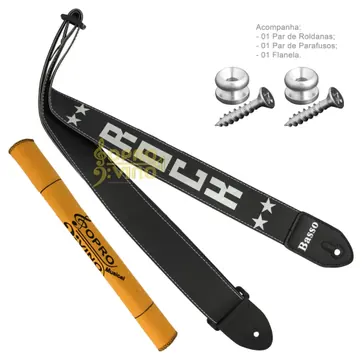 Basso Correia Alça Confortável Stripe Banjo Basso Eco Banj Cód. 06 (Vegano)