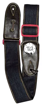 TGI Strap Woven Blue Denim Red Buckle