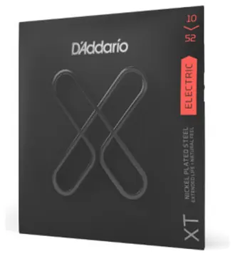 Daddario D'Addario XTE1052 10-52 Lt Top/Heavy Btm, XT Nickel Coated Electric Guitar Strings