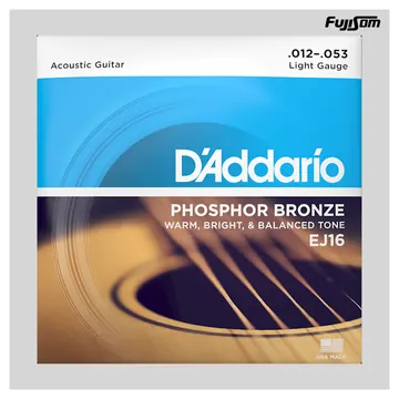 Daddario Encordoamento Daddario Para Violão Aço 012 EJ-16| Fujisom