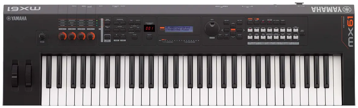 Yamaha Teclado Yamaha MX61 BK Sintetizador MX Series Preto 61 Teclas C/ Fonte