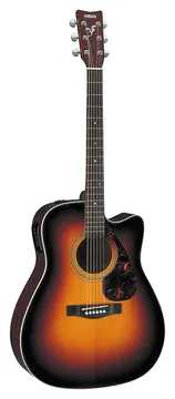 Yamaha FX370C Tbs Chitarra Acustica 4/4 Elettrificata Spalla Mancante EQ 3 Bande + Amf Colore Brown Sunburst