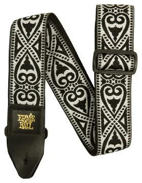 Ernie Ball 5345 Jacquard Gewebe-Gitarrengurt (50mm), black heart