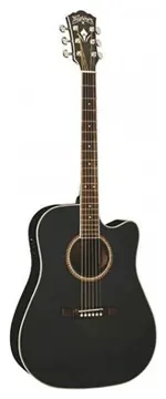 Washburn Dreadnought Cutaway Aço WD7SCEBM