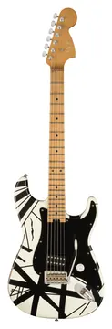 EVH Striped Series '78 Eruption White With Black Stripes Relic