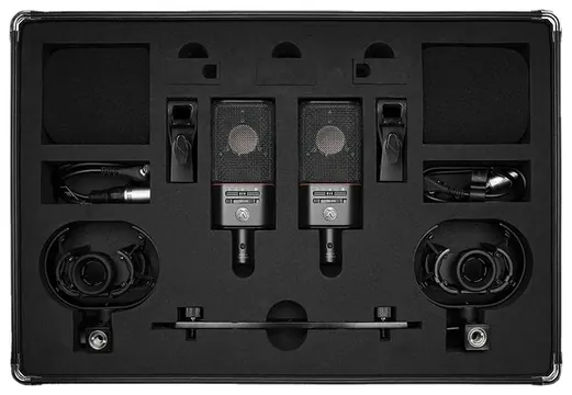 Austrian Audio OC818 Studio Microphone Dual Set Plus in Black.