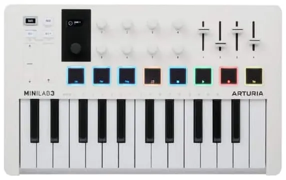 Teclado Midi Arturia MiniLab 3 White