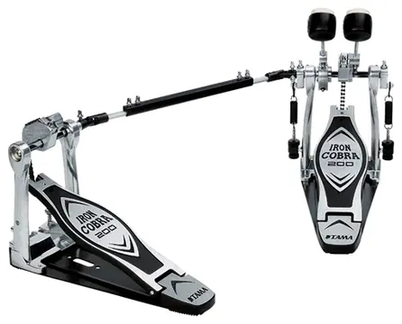 Tama Pedal Duplo Tama Iron Cobra HP200PTW com Sistema de Polia Power Glide
