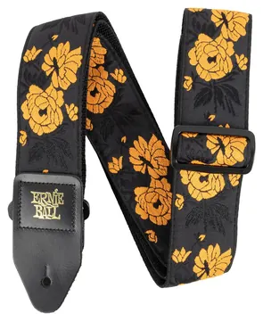 Ernie Ball P05358 Tangerine Rose Tracolla Classic Jacquard per Chitarra/Basso