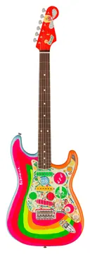 Fender George Harrison Rocky Stratocaster Rw Hand Painted Rocky Artwork