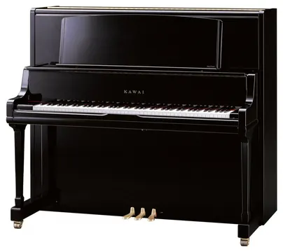 Kawai K800AS Upright Piano in Ebony Polish with Brass Fittings and Sostenuto Pedal