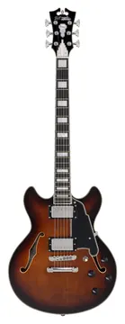 D'Angelico Premier Mini DC Brown Burst