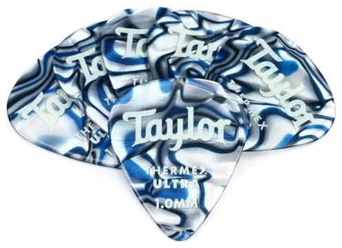 Taylor Premium Thermex Ultra Picks Blue Swirl 1.00 MM 6 pack