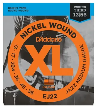 D'Addario EJ22 | Nickel Electric Jazz Guitar Strings | Medium 13-56