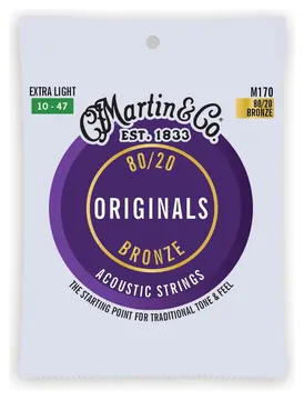 Martin & Co. Martin M170 Extra Light 10-47 Acoustic String 80/20 Corde x Chitarra Acustica