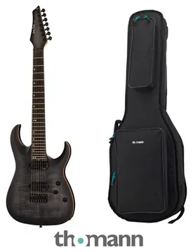 Harley Benton Amarok-7 BKNT Flame Bur Bundle