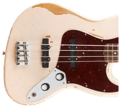 Fender Flea Jazz Bass RW Roadworn Shell Pink