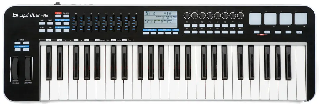 Samson Controlador MIDI Samson Graphite 49 USB 49 Teclas com Pads