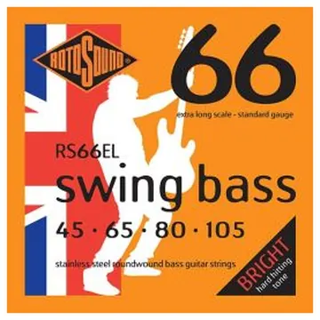 Rotosound 'Swing Bass 66' RS66EL Extra Long Scale Stainless 45-105 RS66EL