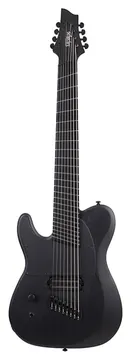 Schecter Pt-8 Zwart Multiscale Ops Lh Satijn zwart Open poriën