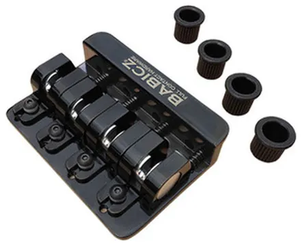 Babicz FCH4 AM 4-String String-Thru Bass Guitar Bridge in Black
