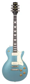 Heritage Custom Shop Core Collection H-150 P90 Electric Guitar with Case, Pelham Blue, Artisan Aged