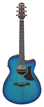 Ibanez AAM50ce Sfumato blu zaffiro poro aperto