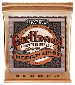 Ernie Ball 2146 Corde per Chitarra Acustica Earthwood Medium Light Phosphor Br.