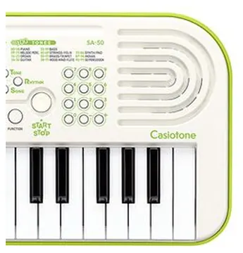 Casio SA-50 MINI-CLAVIER Portable Blanc ET Vert