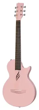 Enya Nova Go Pink Carbon Fibre 1/2 size Travel Guitar