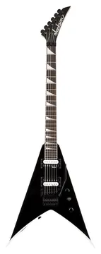 Jackson King V JS32 Electric Guitar, White w/Black Bevels