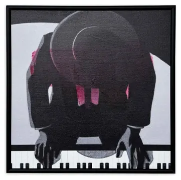 Quadro Nelson Gomes SML241 Piano 30 x 30 cm