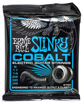 Ernie Ball 2725 Cobalt Power Slinky Muta corde per chitarra elettrica .008 .038