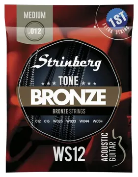 Strinberg Encordoamento Strinberg Bronze para Violão Aço 0,12