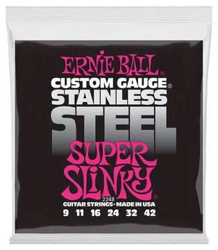 Ernie Ball Encordoamento Guitarra Ernie Ball 09/42 Regular Slink Stainless Steel 2248