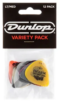 Dunlop PVP101-Pick Variety Pack, Medium-Light, Players Pack of 12