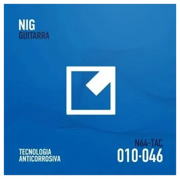 NIG Encordoamento NIG Guitarra .010 Tecnologia Anticorrosivo N64-TAC