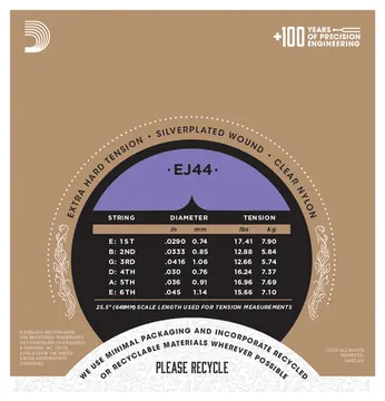 D'Addario EJ 44 Pro Arte Nylonsaiten