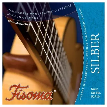 Lenzner Fisoma Fisoma F2710 Silber Nylonsaiten Satz Konzertgitarre Saiten Handarbeit