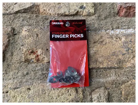 D'Addario National Stainless Steel Finger Picks 4-Pack