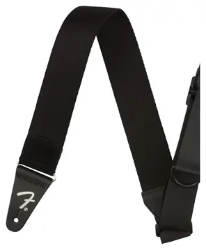 Fender Right Height Rayon Strap, Black, 2"