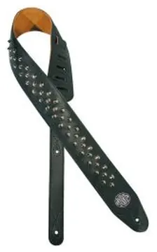 Gaucho Biker Series Guitar Strap with Chrome Buttons GST-284
